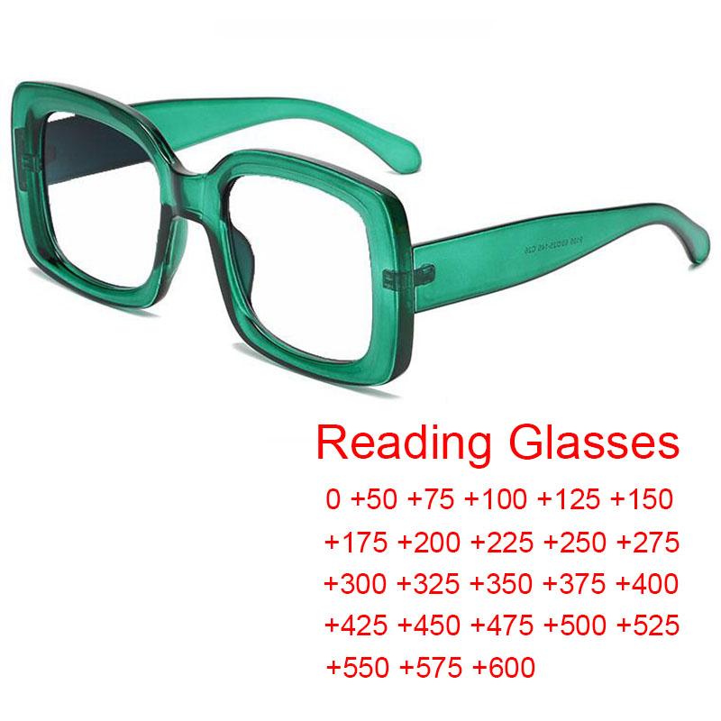 Sunglasses Corrective Glasses Cons +0.75 +2.5 +6.0 Vintage Green Square Women's Reading Blocking Blue Light Spectacle Frames Gafas
Sunglasses Corrective Glasses Cons +0.75 +2.5 +6.0 Vintage Green Square Women's Reading Blocking Blue Light Spectacle Frames Gafas
