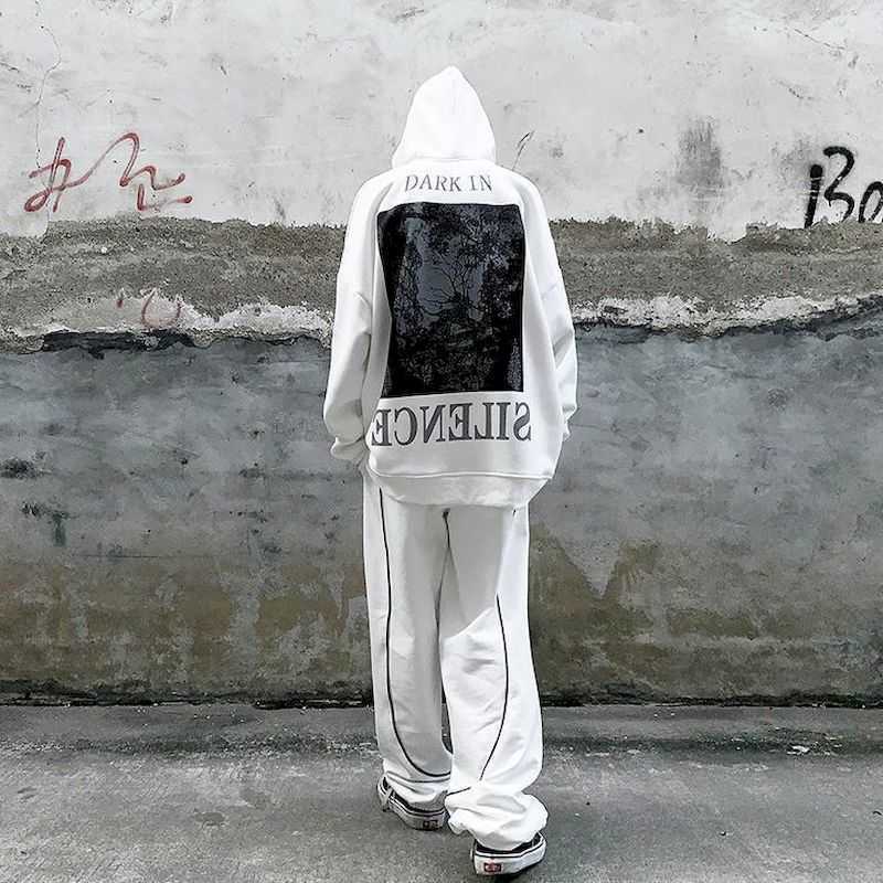 Scenery printing plus velvet/thin hooded sweatshirt man women niche high street hip-hop loose top punk handsome Harajuku hoodies 210526, White thick
Scenery printing plus velvet/thin hooded sweatshirt man women niche high street hip-hop loose top punk handsome Harajuku hoodies 210526, White thick