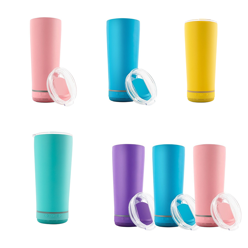 11 Colors 18oz Wireless Music Tumbler Stainless Steel Insulated Sublimation White Blank Tumblers with Speaker for Travel 4B9T
11 Colors 18oz Wireless Music Tumbler Stainless Steel Insulated Sublimation White Blank Tumblers with Speaker for Travel 4B9T