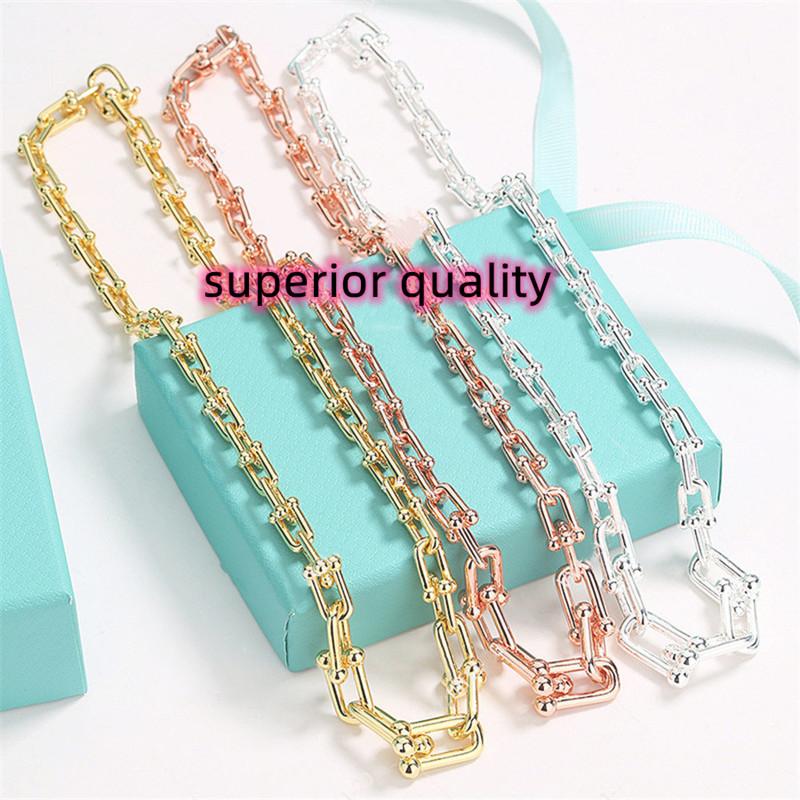 Chains High Grade Charm 925 Sterling Silver Chain Necklace, Classic TIF Logo Jewelry, Banquet Party Necklace
Chains High Grade Charm 925 Sterling Silver Chain Necklace, Classic TIF Logo Jewelry, Banquet Party Necklace