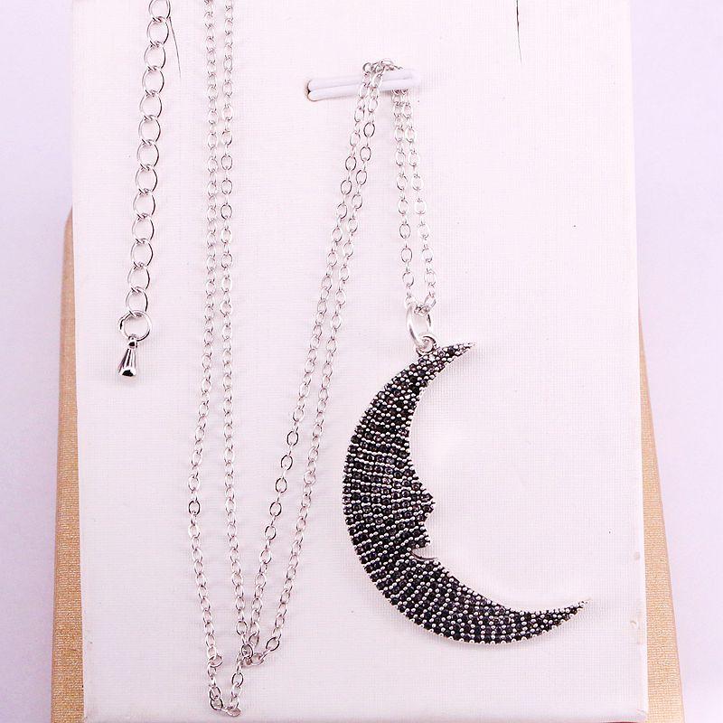 Pendant Necklaces 6PCS, Antique Silver Color Micro Pave CZ Crescent Moon Pendants Fashion Jewelry Necklace Elegant Vintage Gift For Women Me
Pendant Necklaces 6PCS, Antique Silver Color Micro Pave CZ Crescent Moon Pendants Fashion Jewelry Necklace Elegant Vintage Gift For Women Me