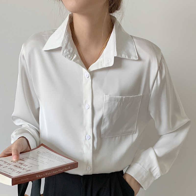 Long Sleeve Chiffon Blouse Shirt Blouse Women Blusas Mujer De Moda Turn Down Collar Office White Blouse Tops Blusa E216 210602, Black
Long Sleeve Chiffon Blouse Shirt Blouse Women Blusas Mujer De Moda Turn Down Collar Office White Blouse Tops Blusa E216 210602, Black