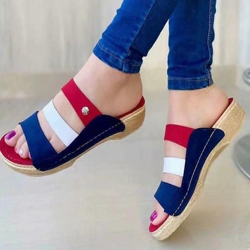 Sandals Women's Slippers 2021 Faux Suede Color Matching Flat Heel Comfortable Classic Fashion Casual Sandalias Mujer, Black
Sandals Women's Slippers 2021 Faux Suede Color Matching Flat Heel Comfortable Classic Fashion Casual Sandalias Mujer, Black