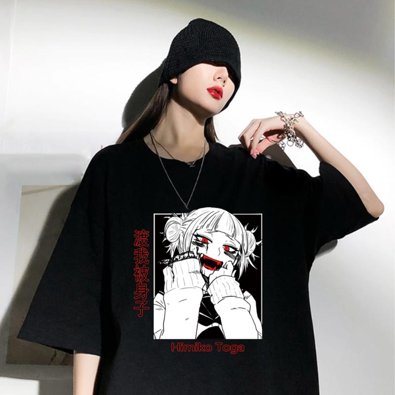 Women's T-Shirt Kawaii My Hero Academia Tshirt Men Short Sleeve Himiko Toga Crew Neck Fitted Soft Cotton Anime Manga Tee Clothes, Black1
Women's T-Shirt Kawaii My Hero Academia Tshirt Men Short Sleeve Himiko Toga Crew Neck Fitted Soft Cotton Anime Manga Tee Clothes, Black1