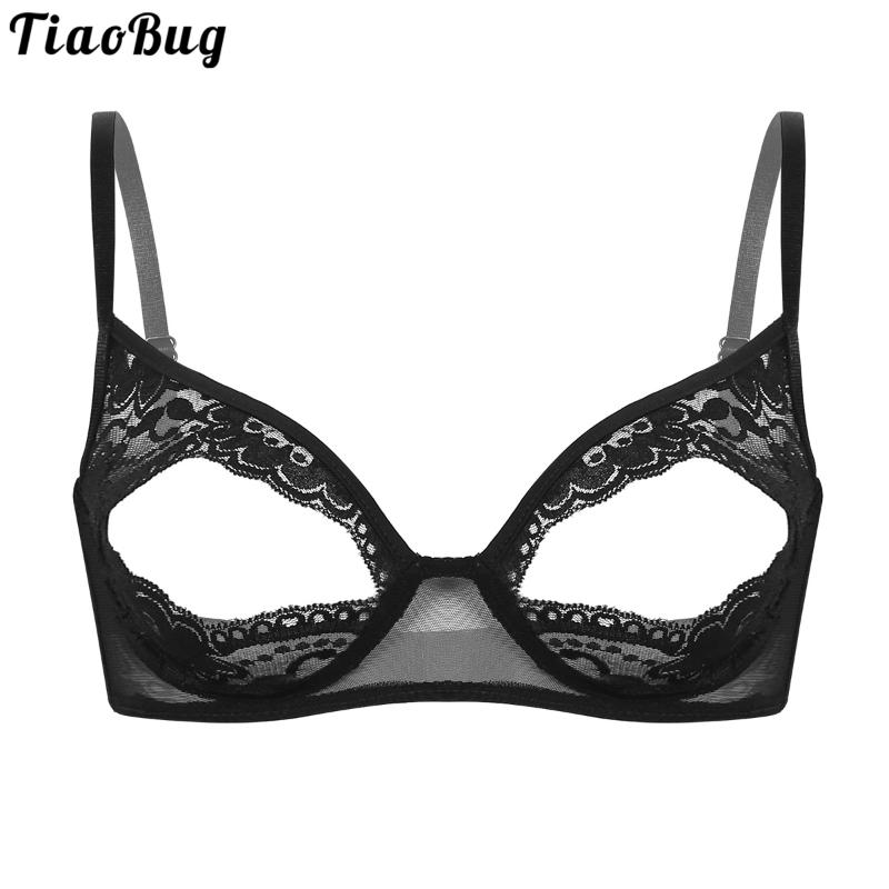Bras TiaoBug Women Lingerie Soft Sheer Lace Floral Adjustable Spaghetti Shoulder Straps Nipple Split Bralette Wire-Free Unlined Bra, Black
Bras TiaoBug Women Lingerie Soft Sheer Lace Floral Adjustable Spaghetti Shoulder Straps Nipple Split Bralette Wire-Free Unlined Bra, Black