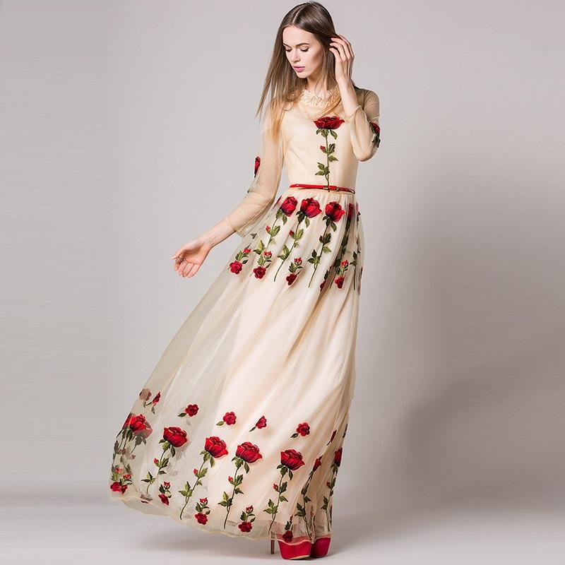 Casual Dresses Long Party Dress 2021 High Quality Fashion L XXL Women Clothing Gorgeous Sleeve Summer Vintage Embroidery, Picture color
Casual Dresses Long Party Dress 2021 High Quality Fashion L XXL Women Clothing Gorgeous Sleeve Summer Vintage Embroidery, Picture color