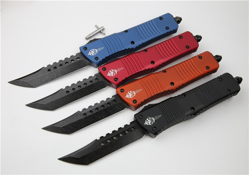8 Style Microtech Combat Troodon Knife outdoor camping knife D2 blade Aviation aluminum alloy 6061 handle double action tactical hunting tool
8 Style Microtech Combat Troodon Knife outdoor camping knife D2 blade Aviation aluminum alloy 6061 handle double action tactical hunting tool