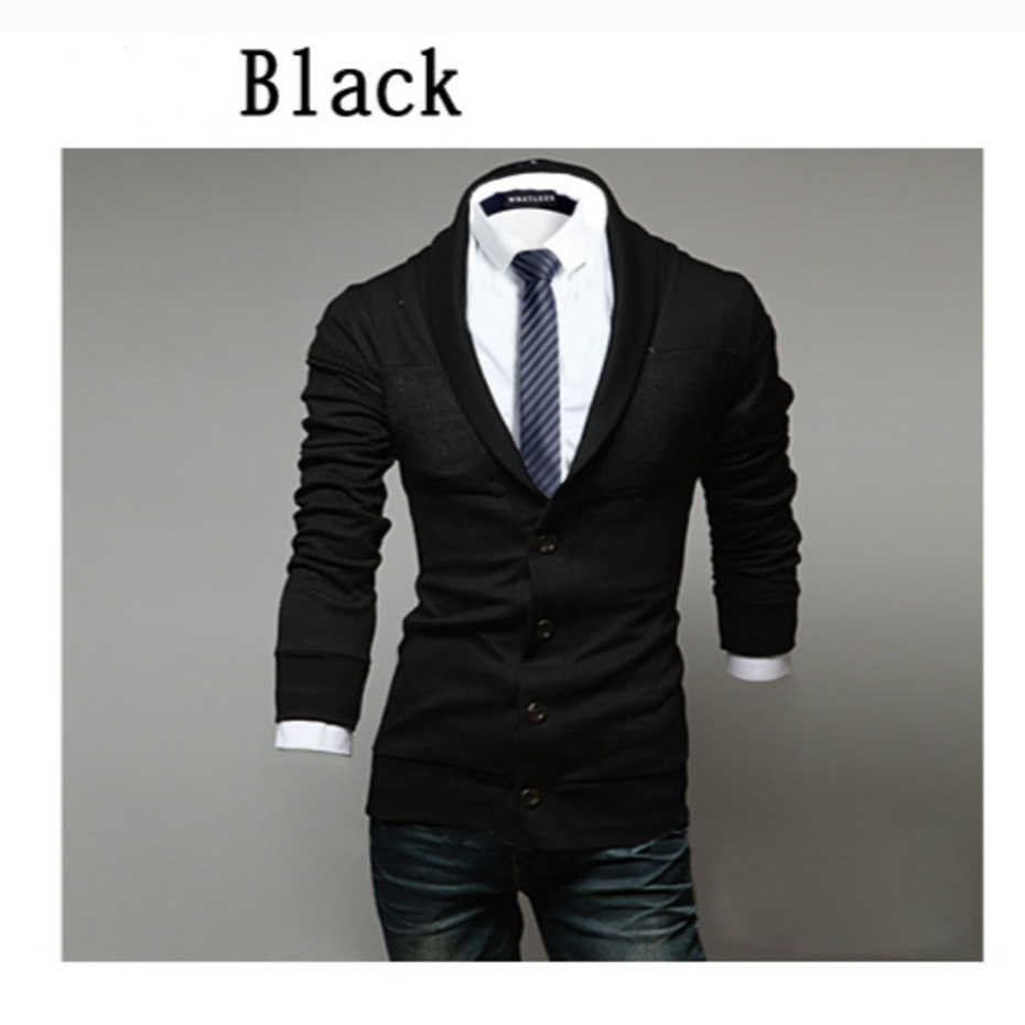 ZOGAA Autumn Sweater Men Solid V-Neck Pullovers Single Breasted Knitwear Plus Size 3XL Mens Sweater 211018