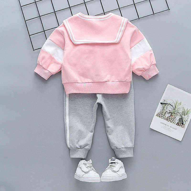 Bear Leader Kids Girls Sweet Princess Clothing Sets Spring Autumn Newborn Cartoon Tops Pants Outfit Children Casual Cute Clothes Y220310