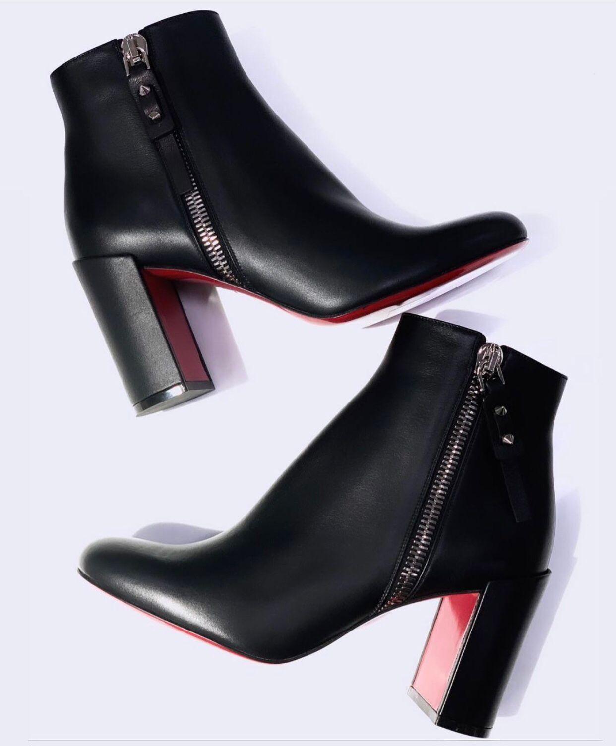 Winter Fashion Brands Ziptotal Ankle Boots Women's Red Bottom Booties Lady Knight Boot Luxury Designer Chunky Heels Combat Booty EU35-43, Black
Winter Fashion Brands Ziptotal Ankle Boots Women's Red Bottom Booties Lady Knight Boot Luxury Designer Chunky Heels Combat Booty EU35-43, Black