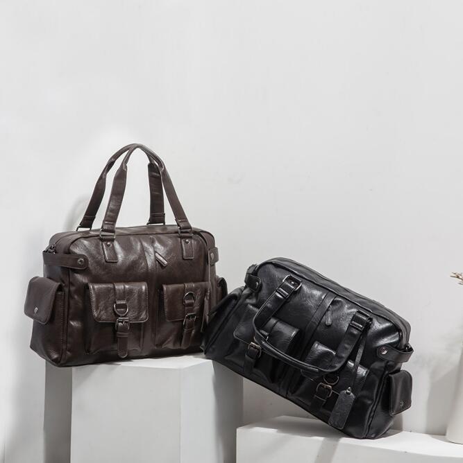 Factory wholesale men bag multifunctional pocket decoration mens travel bags large horizontal leather handbag Joker solid color leathers business briefcase, Black
Factory wholesale men bag multifunctional pocket decoration mens travel bags large horizontal leather handbag Joker solid color leathers business briefcase, Black