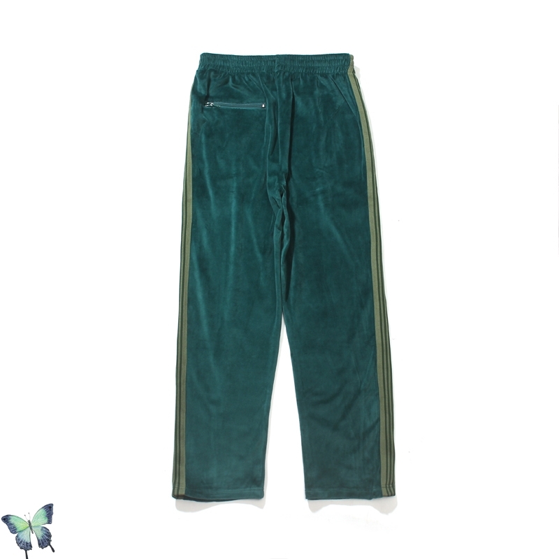 AWGE Embroidery Butterfly Drawstring Plush Sweatpant Men Women High Quality Striped Sweatpants Fast 210420