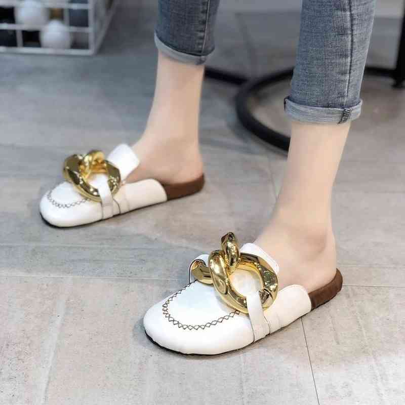 Women Slippers Slides Female Ladies Casual Fashion Mules Brand Luxury Shoes Designers Flat Slippers for Women Flip Flop, White
Women Slippers Slides Female Ladies Casual Fashion Mules Brand Luxury Shoes Designers Flat Slippers for Women Flip Flop, White