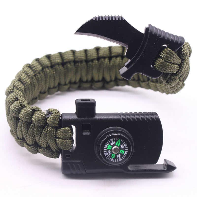 Tactical Bushcraft molle Umbrella rope survive whistle escape emergency rescue Camouflage bracelet paracord climb hunt accessory
Tactical Bushcraft molle Umbrella rope survive whistle escape emergency rescue Camouflage bracelet paracord climb hunt accessory
