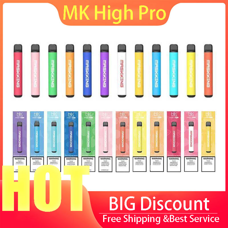 Maskking High Pro Disposable Vape Pen Pod Device Kit Local MK 2% disposable e cigarettes 1000 puffs disposable vape VS puff bars
Maskking High Pro Disposable Vape Pen Pod Device Kit Local MK 2% disposable e cigarettes 1000 puffs disposable vape VS puff bars