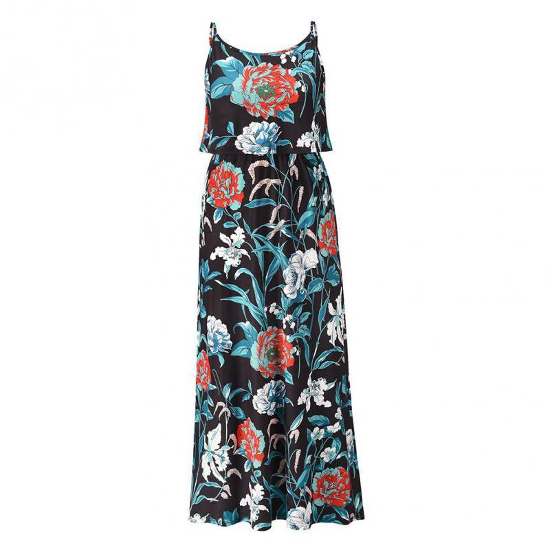 Women Dress Flower Printed Bohemia es Sexy Long Print Floral Maxi Fashion Loose Beach es Plus Size 210513
