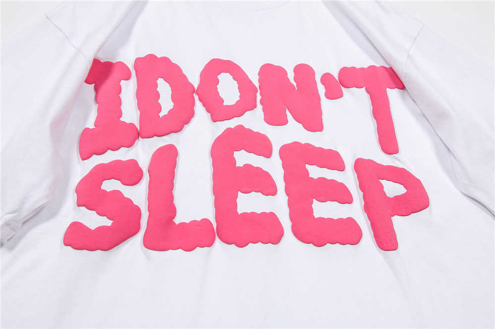 T-Shirt Men Streetwear Harajuku Hip Hop Letters Foaming Printing T Shirt Summer Short Sleeve Cotton Casual Tshirt Shirt Top 210601