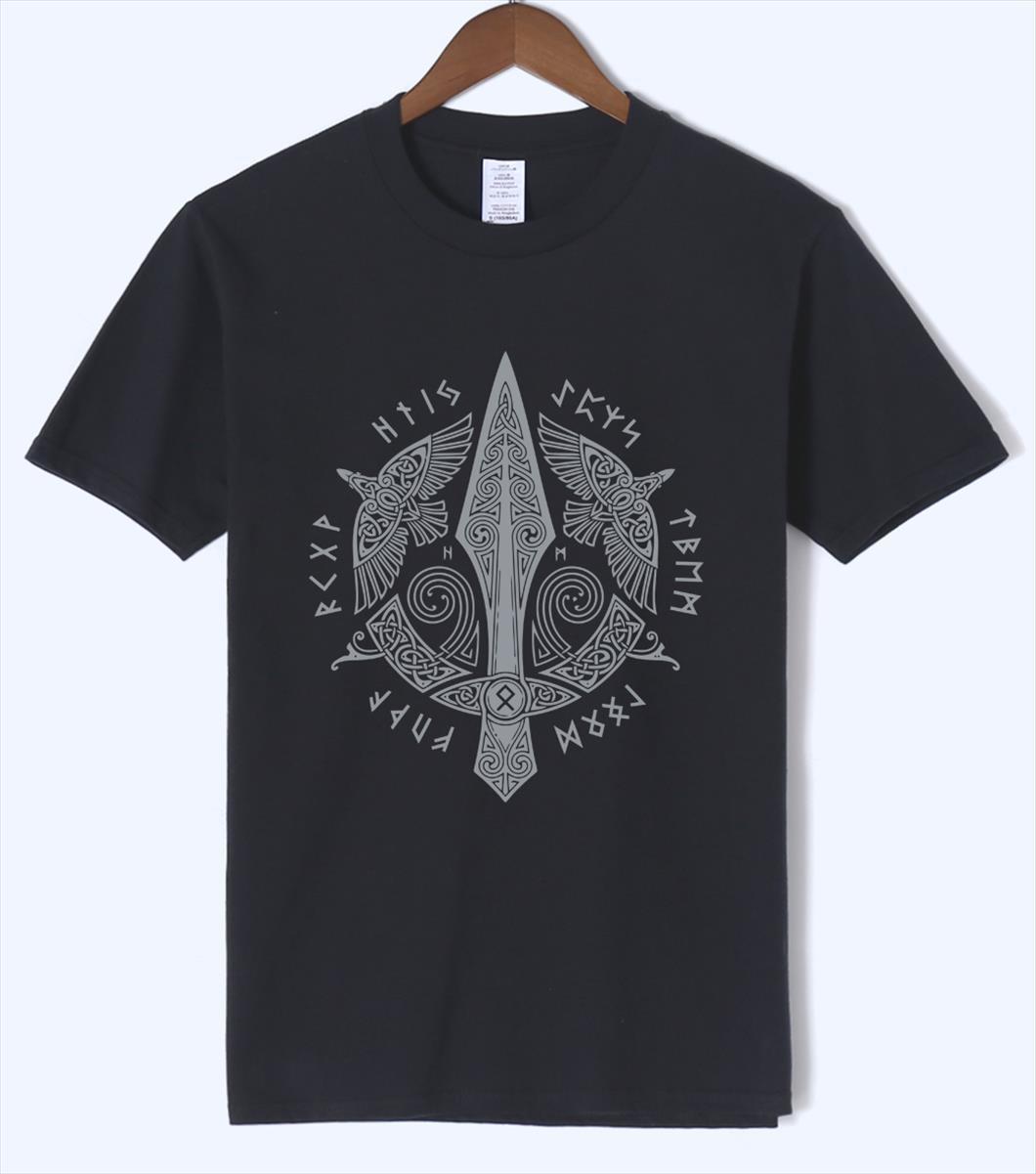 odin vikings man summer men t shirt streetwear casual short sleeve plus size funny hip hop vintage black homme, White;black 
odin vikings man summer men t shirt streetwear casual short sleeve plus size funny hip hop vintage black homme, White;black