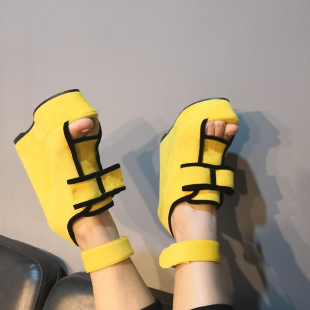 Drop Brand Girls Sweet Yellow Black Patchwork Peep Toe Big Butterfly Knot Bow Ties Hook Loop Wedge Sandals Shoes Lady
Drop Brand Girls Sweet Yellow Black Patchwork Peep Toe Big Butterfly Knot Bow Ties Hook Loop Wedge Sandals Shoes Lady