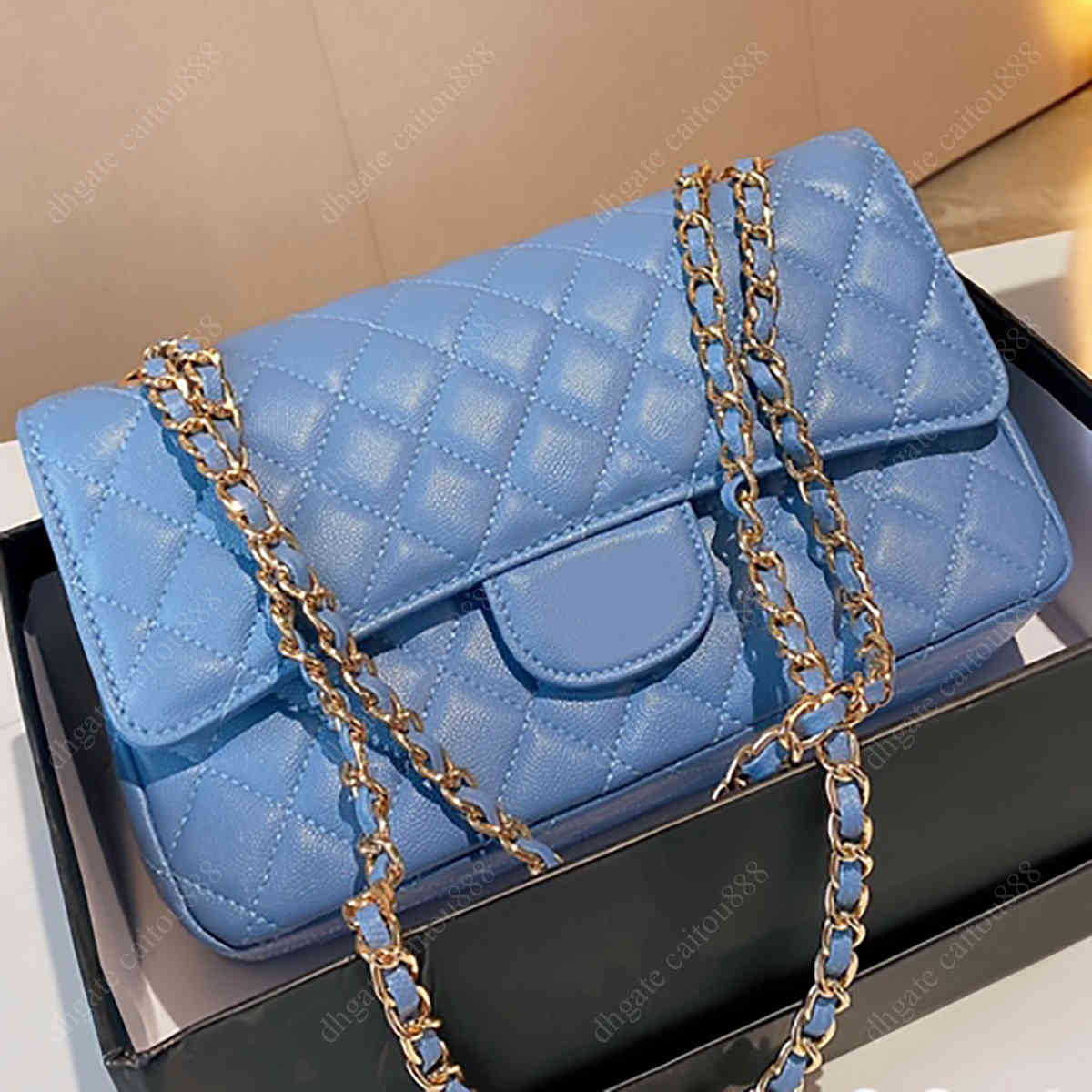 Women Shoulder Bags Fashion Crossbody Bag Genuine Leather with Chains Classic Lattice Ladies Messenger Tote Purse old flower business briefcase versatile handbag, Blue-1
Women Shoulder Bags Fashion Crossbody Bag Genuine Leather with Chains Classic Lattice Ladies Messenger Tote Purse old flower business briefcase versatile handbag, Blue-1