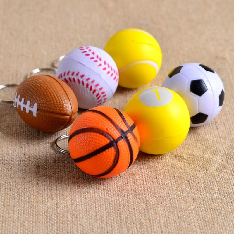 Keychains PU Golf Key Chain Soccer Basketball Tennis Keychain Football Baseball Foam Toy Company Event Gift Keyring Sports Souvenir
Keychains PU Golf Key Chain Soccer Basketball Tennis Keychain Football Baseball Foam Toy Company Event Gift Keyring Sports Souvenir