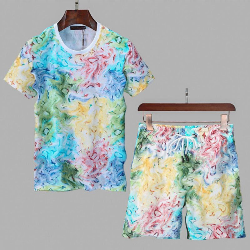 2021 Summer Fashion Men Tracksuits Set Streetwear Jogger Sportswear suit Beach Tracksuit Letter Printed brand Sweatsuit Shorts T shirts sets M-3XL 789, 10
2021 Summer Fashion Men Tracksuits Set Streetwear Jogger Sportswear suit Beach Tracksuit Letter Printed brand Sweatsuit Shorts T shirts sets M-3XL 789, 10