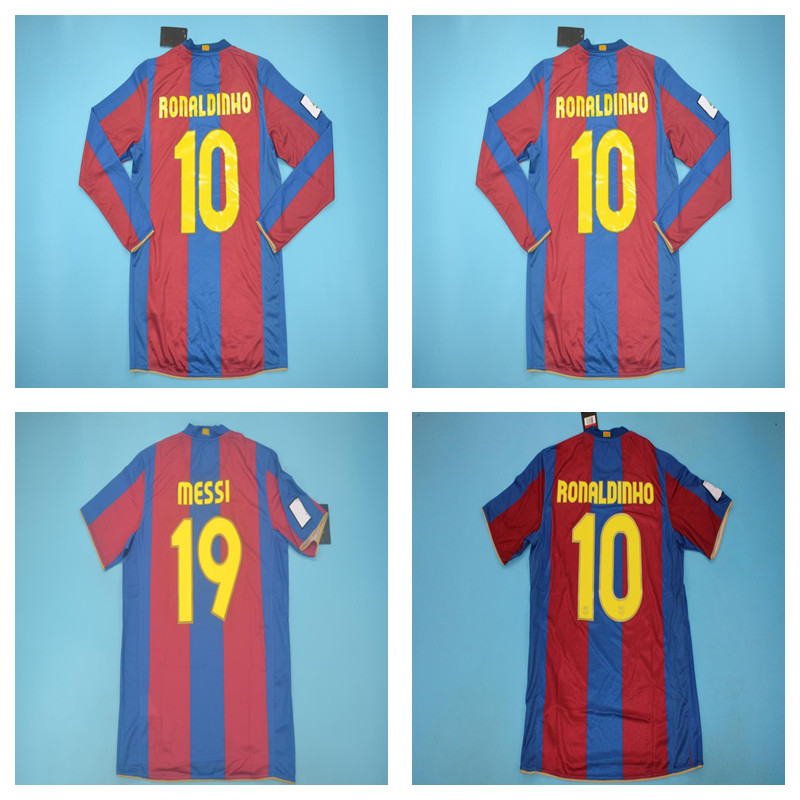 #10 Ronaldinho 2007 2008 Retro soccer jerseys 50th 50 Henry home classic vintage football shirt #19 MESSI Xavi Deco Camiseta de futbol, 2007 long sleeve
#10 Ronaldinho 2007 2008 Retro soccer jerseys 50th 50 Henry home classic vintage football shirt #19 MESSI Xavi Deco Camiseta de futbol, 2007 long sleeve