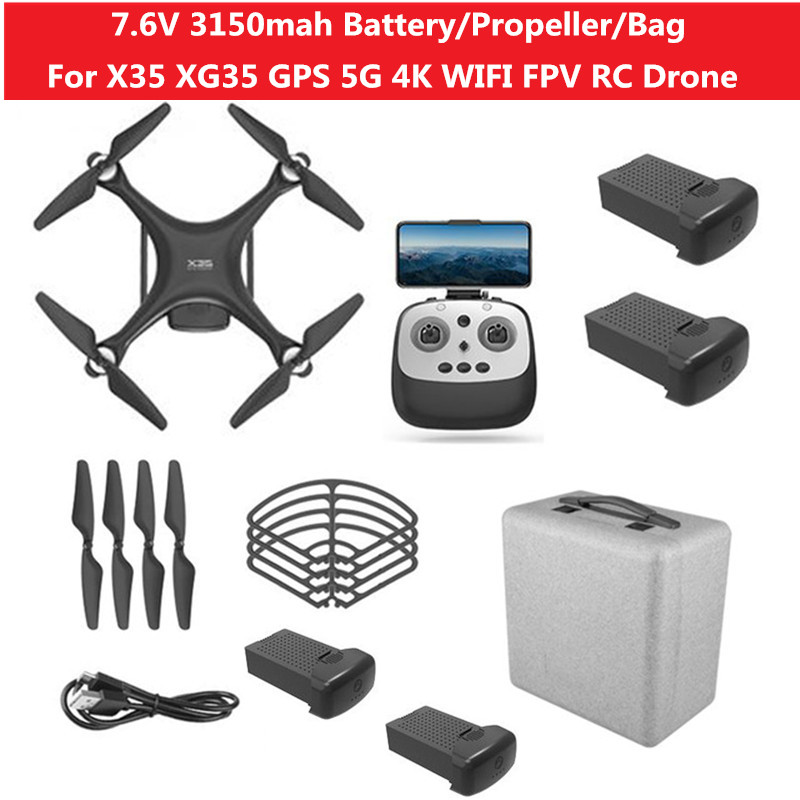 2PCS or 3PCS 7.6V 3150mAh Battery Propeller drone bag for X35 XG35 GPS 4K WIFI FPV RC Drone Battery RC X35 XG35 drone Battery
2PCS or 3PCS 7.6V 3150mAh Battery Propeller drone bag for X35 XG35 GPS 4K WIFI FPV RC Drone Battery RC X35 XG35 drone Battery