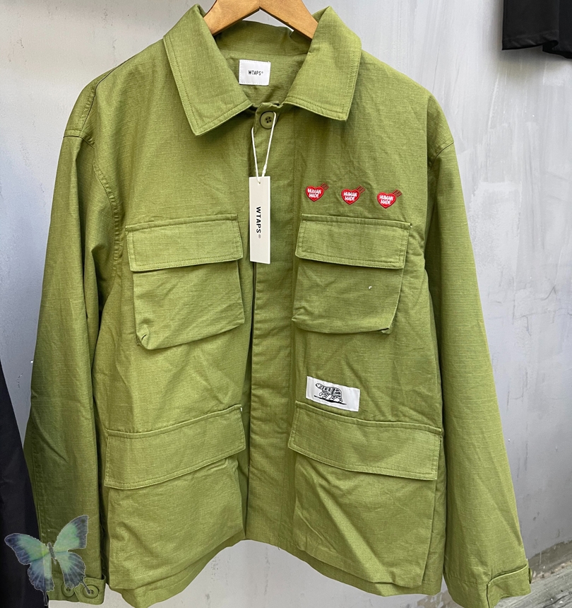 Heavy Fabric Human Made Jackets with Pocket Men Women Embroidery Outerwear Jacket Coat