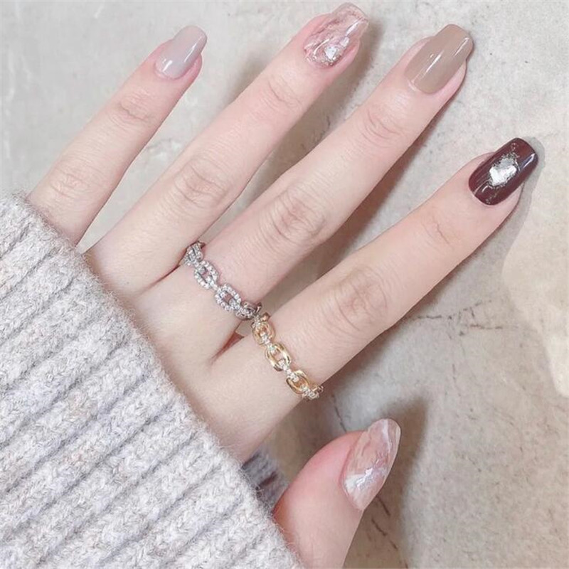 Ins Top Sell Sweet Cute Simple Fashion Luxury Jewelry Real 100% 925 Sterling Silver Pave White Sapphire Party Eternity CZ Diamond Women Wedding Chain 