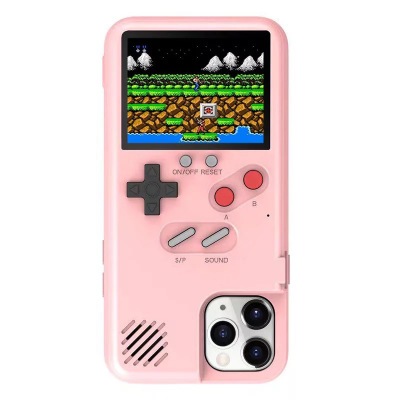 Electronic Game Console Phone Case For Apple iPhone 12Mini 12ProMax 11ProMax X XS XR 8 7 6 6S Plus Color Screen Shockproof Cover