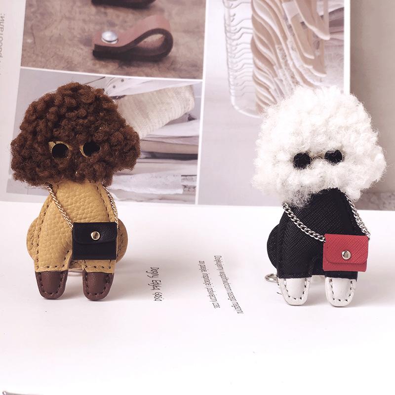 Keychains 2021 Little Korean Leather Teddy Dog Handmade Key Chain Cute Bag Pendant Car Chains Accessory Small Gift
Keychains 2021 Little Korean Leather Teddy Dog Handmade Key Chain Cute Bag Pendant Car Chains Accessory Small Gift