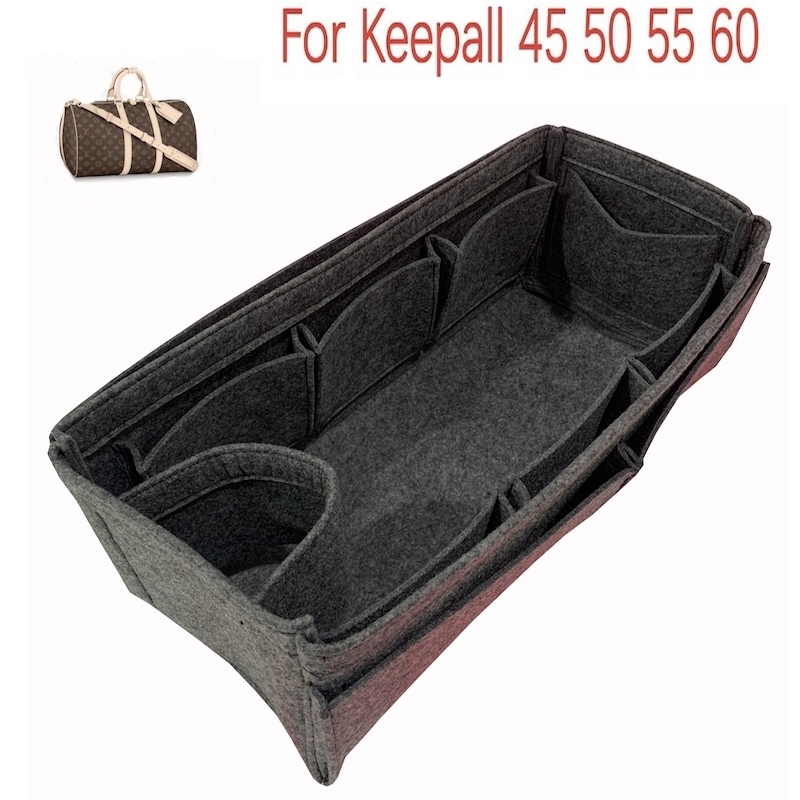For Keepall 45 50 55 60Bag Insert Organizer,Purse Insert Organizer, Bag Shaper,Bag Liner- Premium Felt (Handmade/20 colors) 210402