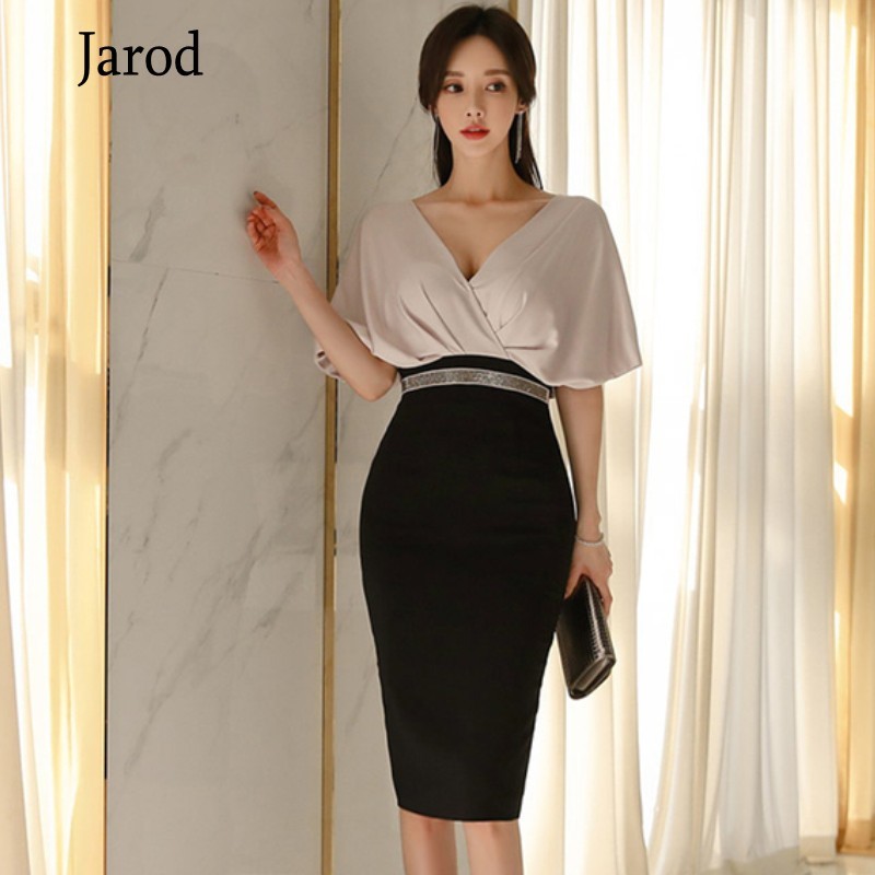 Summer Office Vestidos V-Neck Slim Bodycon Short Sleeve Women Sexy Pencil Midi Work Dresses Ladies Occasion Cloth 210518, Picture color
Summer Office Vestidos V-Neck Slim Bodycon Short Sleeve Women Sexy Pencil Midi Work Dresses Ladies Occasion Cloth 210518, Picture color