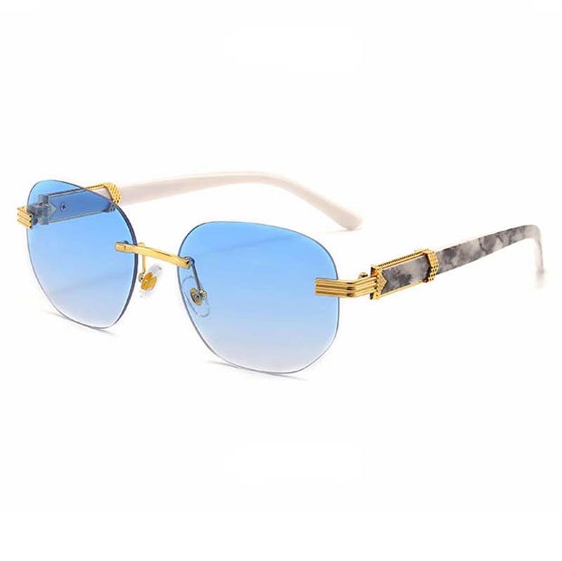 Luxurious Rimless Oval Square Lenses Sunglasses With Gilding Hinge And Artificial Stone Grain Legs Fashion Men Women Eyewear
Luxurious Rimless Oval Square Lenses Sunglasses With Gilding Hinge And Artificial Stone Grain Legs Fashion Men Women Eyewear