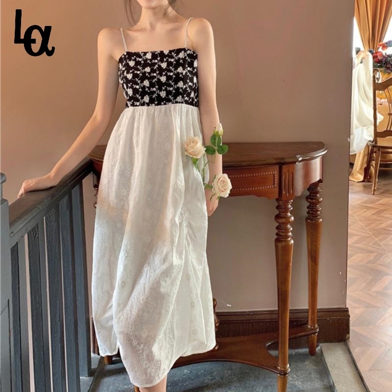 Summer Elegant Strap Dress Women French Style Vintage Patchwork Sexy Midi High Waist Slim Beach Party 210519, As picture
Summer Elegant Strap Dress Women French Style Vintage Patchwork Sexy Midi High Waist Slim Beach Party 210519, As picture