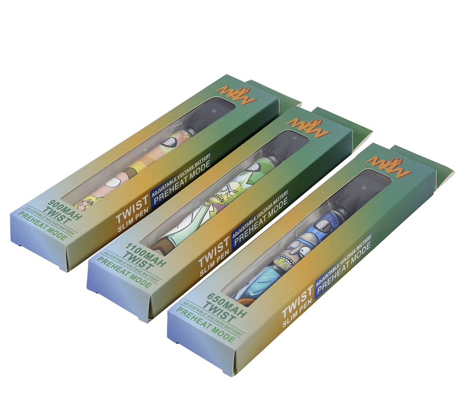 Rick and morty backwoods 510 e cig battery rechargeable Twist preheating adjustable voltage Cartoon 350 650 900 1100 1300mAH USB charger for
Rick and morty backwoods 510 e cig battery rechargeable Twist preheating adjustable voltage Cartoon 350 650 900 1100 1300mAH USB charger for