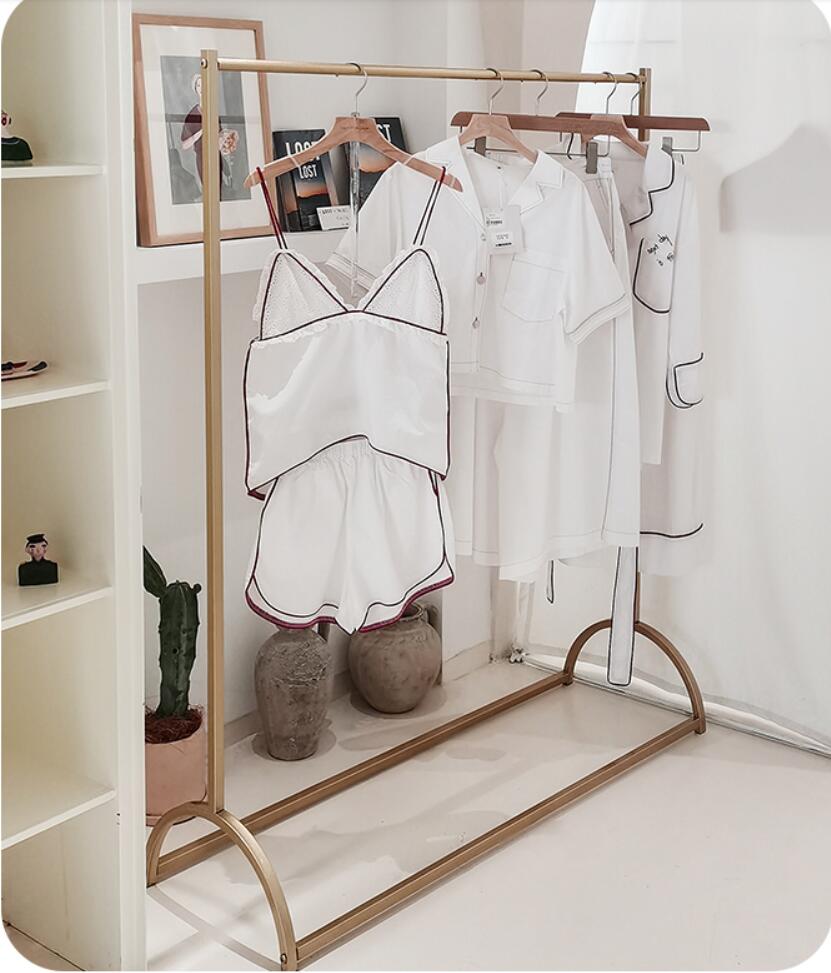 Clothes rack display shelf floor racks cloth Storage Holders floors bedroom hanging clothing Organization household