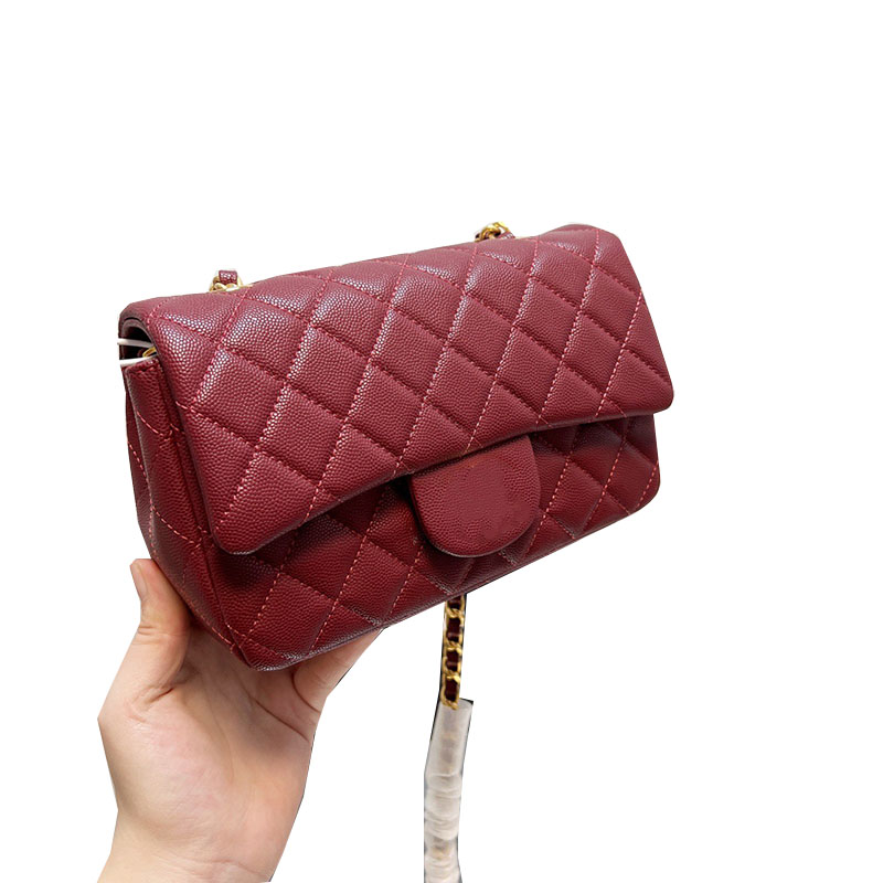 Womens Caviar Crossbody Shoulder Bags Classic Mini Flap Gold Metal Hardware Genuine Leather Calfskin Cosmetic Case Purse Phone Holder Design
Womens Caviar Crossbody Shoulder Bags Classic Mini Flap Gold Metal Hardware Genuine Leather Calfskin Cosmetic Case Purse Phone Holder Design