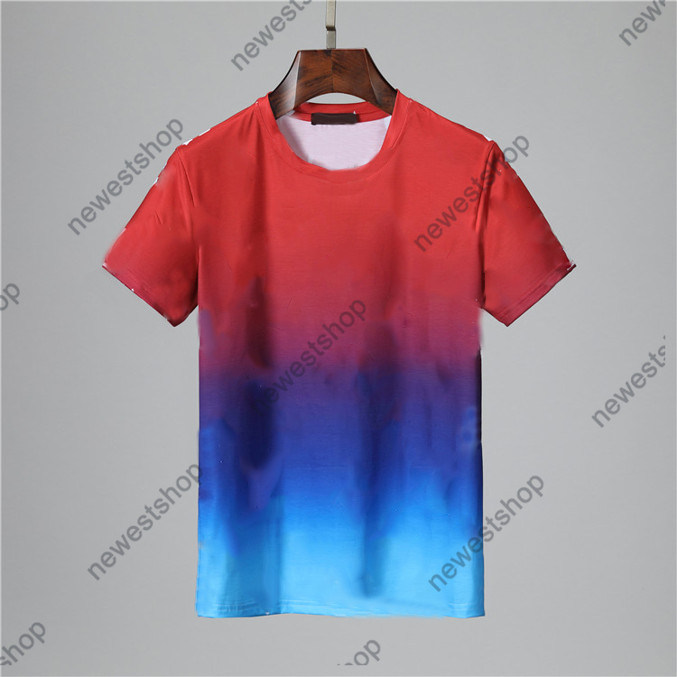 2021 Summer Designers T Shirts Mens Clothing classical letter Printing Tshirt Casual Gradient color T-shirt Women Luxury T Shirt Dress Tee Tops, White;black
2021 Summer Designers T Shirts Mens Clothing classical letter Printing Tshirt Casual Gradient color T-shirt Women Luxury T Shirt Dress Tee Tops, White;black
