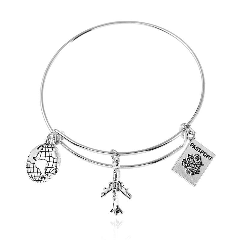 Bangle NINGW Enjoy Travel Earth Airplane Passport Pendant DIY Handmade Pendants Men Bracelets Women Bangles Jewelry Souvenir For Gift
Bangle NINGW Enjoy Travel Earth Airplane Passport Pendant DIY Handmade Pendants Men Bracelets Women Bangles Jewelry Souvenir For Gift
