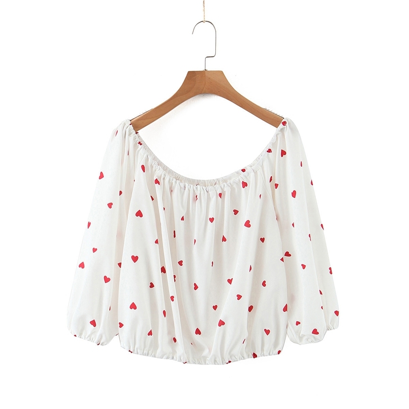 Casual Preppy Style Pullover Shirts Women Off the shoulder Floral Tops Spring Crop Summer Ladies Blouse XZ2391 210525, White
Casual Preppy Style Pullover Shirts Women Off the shoulder Floral Tops Spring Crop Summer Ladies Blouse XZ2391 210525, White