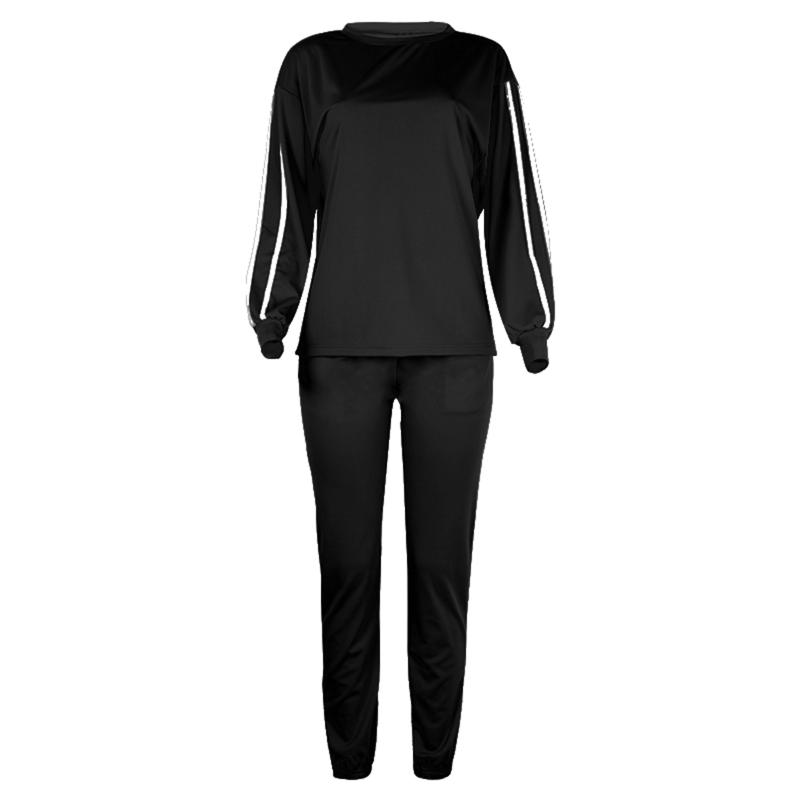 Women Plus Size Two Piece Loose Set Pullover Long Sleeve Top And Pants Sport Casual Ladies Sets Autumn Winter Female Tracksuits Women's