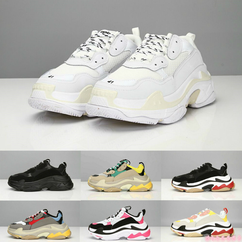 2021 Luxury Triples Platform mens women Vintage casual dad shoes gym red blue triple black white pink men fashion Sneaker designer trainers 24, Black white red
2021 Luxury Triples Platform mens women Vintage casual dad shoes gym red blue triple black white pink men fashion Sneaker designer trainers 24, Black white red