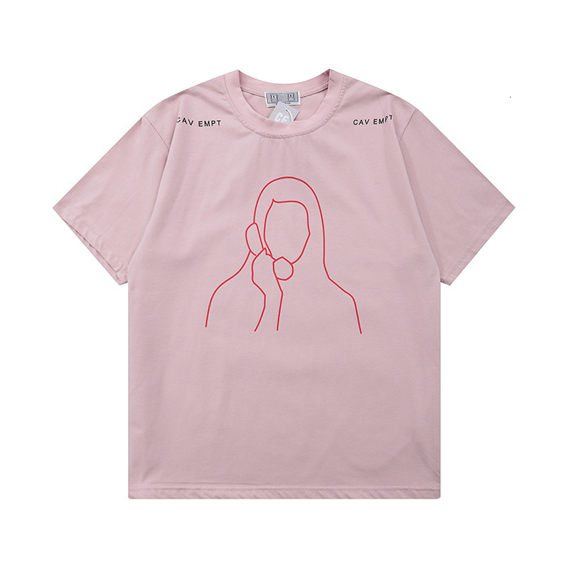 Chao brand ife CAV empt C.E 21ss pink batik wash flocking men's and women's Short Sleeve T-Shirt, White;black
Chao brand ife CAV empt C.E 21ss pink batik wash flocking men's and women's Short Sleeve T-Shirt, White;black