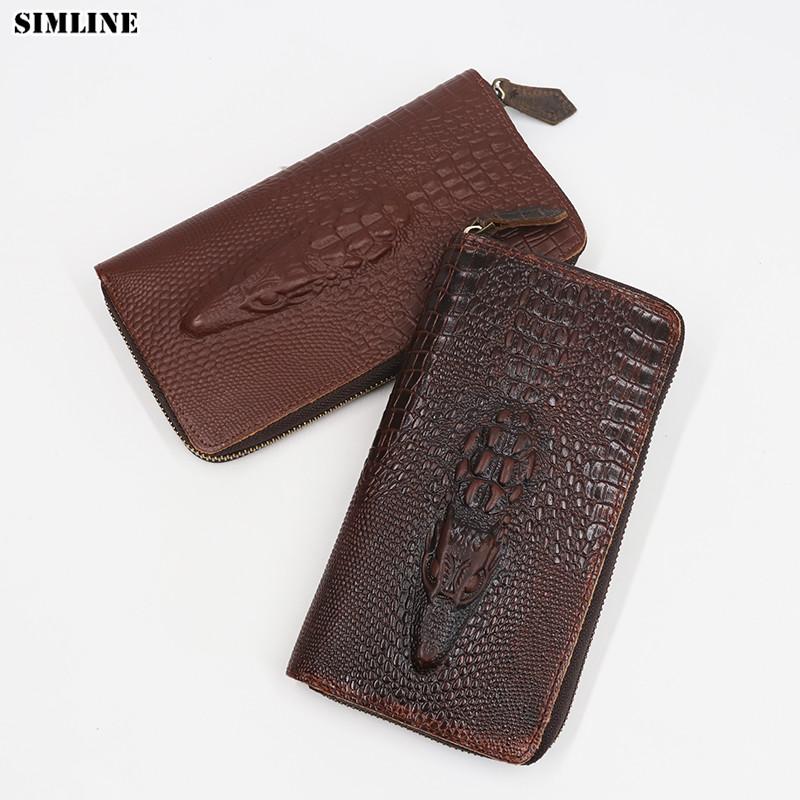Wallets SIMLINE Vintage Crocodile Head Genuine Cow Leather Cowhide Men Mens Long Zipper Wallet Purse Clutch Bag Bags Card Holder, Red;black
Wallets SIMLINE Vintage Crocodile Head Genuine Cow Leather Cowhide Men Mens Long Zipper Wallet Purse Clutch Bag Bags Card Holder, Red;black