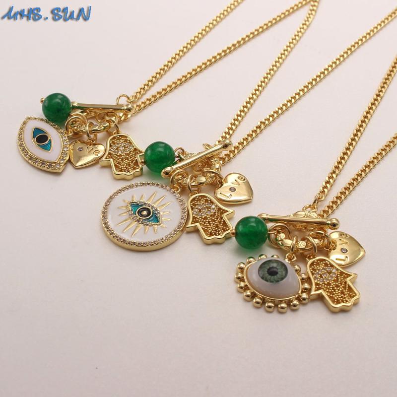 Chains MHS.SUN Fashion Women Necklace With Evil Eye Pendant Vintage Chain For Girls Female Jewelry 1Pc, Silver
Chains MHS.SUN Fashion Women Necklace With Evil Eye Pendant Vintage Chain For Girls Female Jewelry 1Pc, Silver