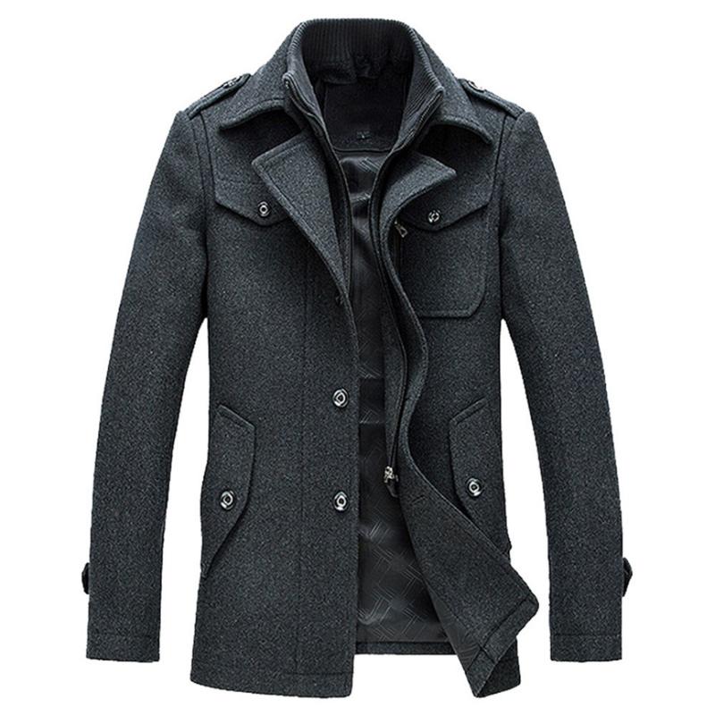 Men's Trench Coats Man's Jackets And Winter Brand Casual Wool Coat Fashion Business Long Thicken Slim Overcoat Jacket Outwear, Black
Men's Trench Coats Man's Jackets And Winter Brand Casual Wool Coat Fashion Business Long Thicken Slim Overcoat Jacket Outwear, Black