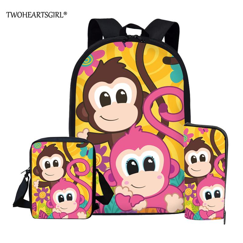 Twoheartsgirl Girls School Bags Set Cartoon Monkey Schoolbags Children Backpack Boys Primary Bookbag Kids Mochila Infantil
Twoheartsgirl Girls School Bags Set Cartoon Monkey Schoolbags Children Backpack Boys Primary Bookbag Kids Mochila Infantil