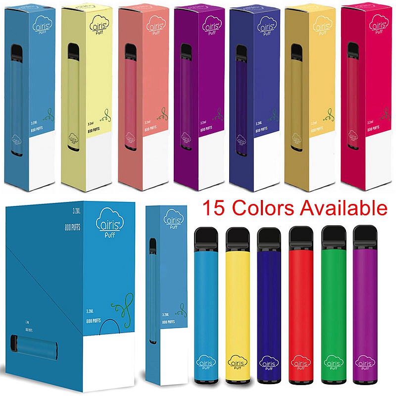 100% Original 800Puffs Airis Puff Disposable Vape Pens Prefilled 3.2ml Oil Device Pods 550mAh Starter Kits 15 Colors Available
100% Original 800Puffs Airis Puff Disposable Vape Pens Prefilled 3.2ml Oil Device Pods 550mAh Starter Kits 15 Colors Available